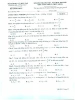 Đề thi HK1 Toán 11 năm học 2019 – 2020 sở GD_ĐT Bà Rịa – Vũng Tàu | Toán học, Lớp 11 - Ôn Luyện