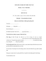 Mẫu đơn khiếu nại lấn chiếm lối đi chung