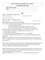 Đề cương ôn tập học kì 1 môn Toán lớp 6 năm 2020 - 2021 THCS Tân Bình | Toán học, Lớp 6 - Ôn Luyện