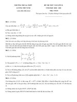 Đề thi thử vào lớp 10 môn Toán lần 2 năm 2020 – 2021 trường Lương Thế Vinh – Hà Nội