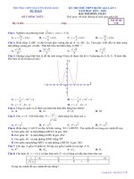 Đề thi thử THPT Quốc gia 2020 môn Toán trường Nguyễn Đăng Đạo Bắc Ninh