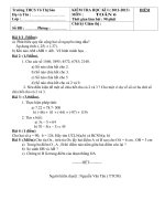 Toán 6 đề thi học kì 1 KIỂM TRA HỌC KÌ I ( 2012-2013) MÔN _ TOÁN 6_VTS