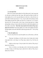 Hoàn thiện công tác phân tích tài chính tại Tổng công ty quản lý bay Việt Nam