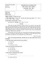 Đề thi HK2 môn Tiếng Việt lớp 3 trường Tiểu học Yên Mỹ 1, Hưng Yên 2014 - 2015 - Tài liệu hay