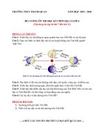 trường thcs thanh quan năm học 2019  2020đề cương ôn thi học kì i môn địa lí lớp 6nội dung ôn tập từ bài 7 đến bài 11phần i lý thuyếtcâu 1