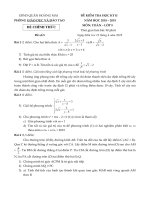 Đề thi học kì 2 lớp 9 môn toán phòng GD&ĐT Hoàng Mai Hà Nội năm 2018-2019