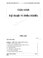 Giáo trình kỹ thuật vi điều khiển