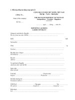 Mẫu hợp đồng lao động song ngữ (Labour Contract)