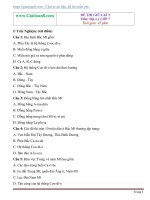 Đề thi giữa kì 2 môn Địa Lý lớp 7 trắc nghiệm, tự luận có đáp án