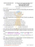 Đề thi thử THPT Quốc gia 2018 môn Lịch sử - Trường THPT Đồng Đậu tỉnh Vĩnh Phúc