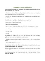 11 câu phân tích kế hoạch bài dạy - Tất cả các môn