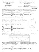 Đề thi thử tốt nghiệp THPT 2020 môn Toán sở GD&ĐT Hưng Yên