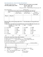 Đề thi thử vào 10 môn Tiếng Anh trường THPT Gang Thép Thái Nguyên năm học 2020 2021