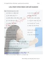 Luyện tập các phép tính trên tập số nguyên-toán 6 - ÔN THI TOÁN