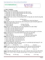 Đề thi giữa kì 2 môn Vật Lý lớp 9 trắc nghiệm, tự luận có đáp án