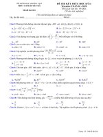 Đề thi học kì 2 môn Toán 10 trường THPT Nam Duyên Hà, Thái Bình năm học 2019 2020