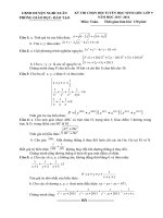 Đề thi hsg lớp 9 môn toán Huyện Nghi Xuân - Hà Tĩnh có đáp án