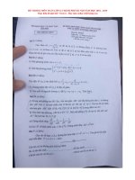 Đề thi và lời giải chi tiết kì thi chọn học sinh giỏi lớp 12 vòng 1 và vòng 2 Môn Toán năm học 2018 - 2019 thành phố Hà Nội