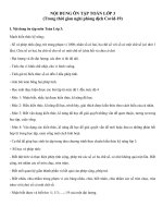 Nội dung ôn tập toán lớp 3 trong thời gian nghỉ phòng dịch bệnh » Tài liệu miễn phí cho Giáo viên, học sinh.