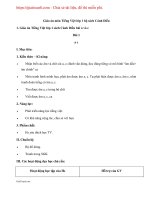 Giáo án lớp 1 môn Tiếng Việt bộ sách Cánh Diều