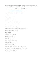 Lesson 2 unit 19 SGK Tiếng anh 5 - Giải bài tập Tiếng anh 5