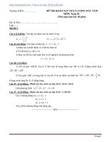 Bộ Đề Khảo Sát Chất Lượng Đầu Năm lớp 10 môn Toán có Đáp Án Chi Tiết