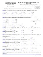Đề thi thử tốt nghiệp THPT 2020 môn Toán lần 3 trường THPT Trần Phú – Quảng Ninh