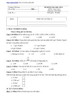 Đề thi học kì 2 môn toán lớp 5 có đáp án tham khảo » Tài liệu miễn phí cho Giáo viên, học sinh.