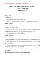 Giáo án lớp 1 môn Tự nhiên và xã hội bộ sách Cánh Diều