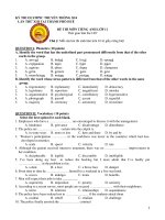 Tài liệu ANH VĂN LỚP 11