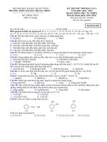 Đề thi thử môn Hóa trường THPT Nguyen Trung Thien - Ha Tinh lan 2 - 2019 - [bloghoahoc.com]