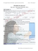 Đề kiểm tra học kì 1-Toán 8-Giảng Võ(2013-2014) -đề số 1 - ÔN THI TOÁN