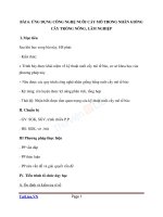 Giáo án Công nghệ 10 Bài 6 Ứng dụng công nghệ nuôi cấy mô tế bào trong nhân giống cây nông, lâm nghiệp | Lớp 10, Công Nghệ - Ôn Luyện