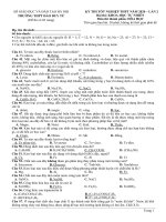 Đề thi thử tốt nghiệp THPT 2020 môn Hóa Học lần 2 THPT Đào Duy Từ Hà Nội
