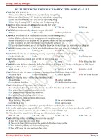 Đáp án đề thi thử THPTQG 2018 môn Sinh học - THPT chuyên ĐH Vinh - Nghệ An lần 2