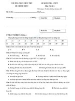 đề thi vật  lý 6 kiểm tra 1 tiết Lý 6