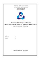 Tiểu luận : Đổi Mới Sáng Tạo và Khởi Nghiệp