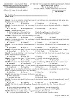 Đề thi thử môn Địa Lý THPT Quốc Gia 2020 Trường Nguyễn Trung Thiên Hà Tĩnh