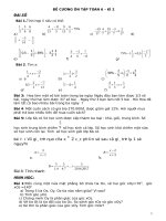 Đề cương ôn tập Toán kỳ 2 lớp 6 mới nhất năm 2021