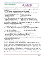 Đề thi giữa kì 2 môn Công nghệ lớp 8 trắc nghiệm, tự luận có đáp án