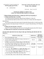 Kế hoạch công tác chuyên môn tháng 12 năm 2019 - Trường THPT Nguyễn Huệ