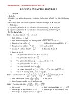 Đề cương ôn tập học kì 1 môn Toán lớp 9 năm 2020 - 2021 đầy đủ các dạng hay ra | Toán học, Lớp 9 - Ôn Luyện
