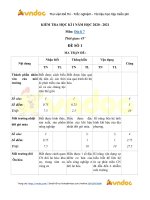 Tải về Bộ đề kiểm tra học kì 1 môn Địa lí 7 năm học 2020 - 2021 có đáp