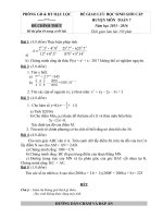 Đề thi giao lưu hsg toán 7 Huyện Hậu Lộc có đáp án mới nhất năm 2021