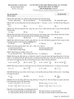 Đề 203 môn Vật lý thi THPTQG 2018