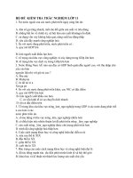 500 CÂU HỎI TRẮC NGHIỆM ĐỊA LÍ LƠP 11 CÓ ĐÁP ÁN