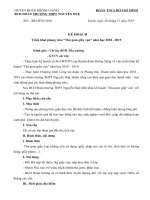 Kế hoạch thu gom giấy vụn năm học 2018 – 2019 - Trường THPT Nguyễn Huệ