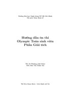 Tài Liệu Ôn Thi Olympic Toán Sinh Viên Phần Giải Tích - TS Lê Phương