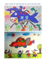 Tranh học sinh vẽ đề tài xe ô tô mơ ước » Tài liệu miễn phí cho Giáo viên, học sinh.