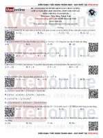 Đề Khảo sát chất lượng lần 2 năm học 2019 – 2020 trường THPT Chuyên Lê Hồng Phong tỉnh Nam Định kèm đáp án